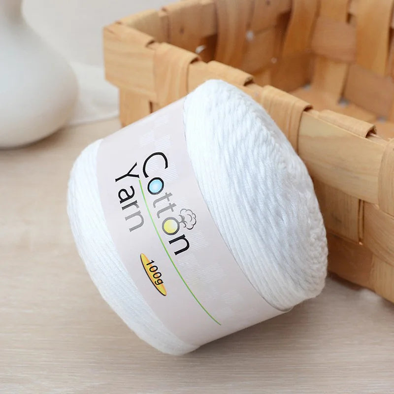 16 Strand Medium Coarse Children's Pure Cotton Yarn Hand WovenBaby Thread