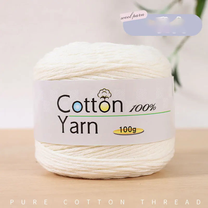 16 Strand Medium Coarse Children's Pure Cotton Yarn Hand WovenBaby Thread
